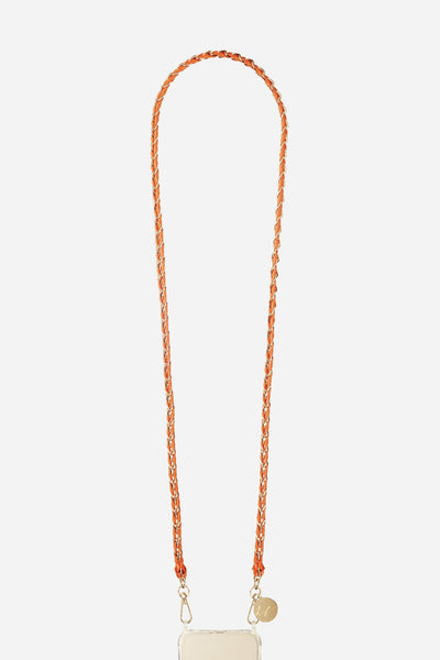 Chaine Longue Lou Orange 120 cm