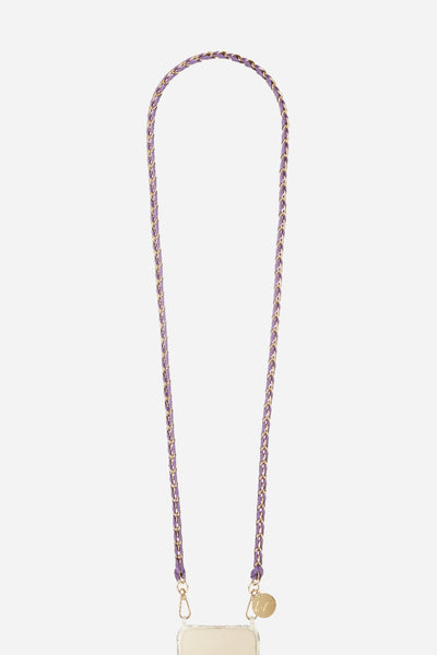 Chaine Longue Lou Violet 120 cm