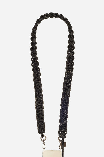 Chaine Longue Giulia Noir 120 cm