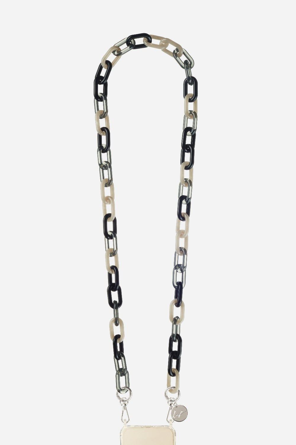 Chaine Longue Celine Noir 120 cm