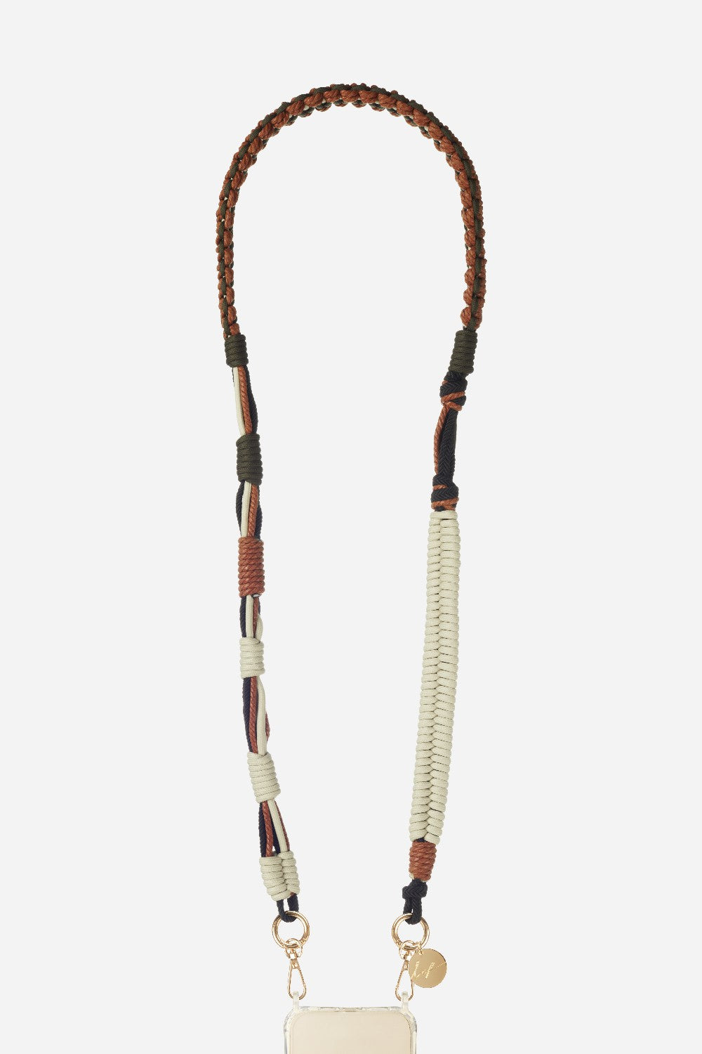 Chaine Longue Roxanne Kaki 120 cm