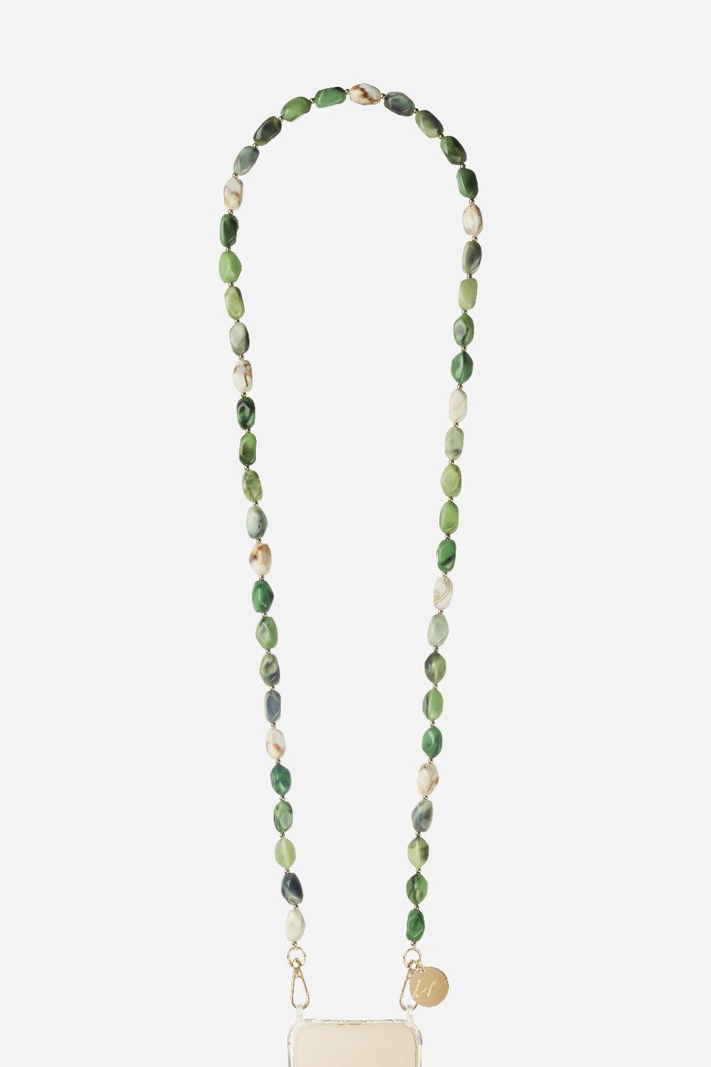 Chaine Longue Polly Vert 120 cm