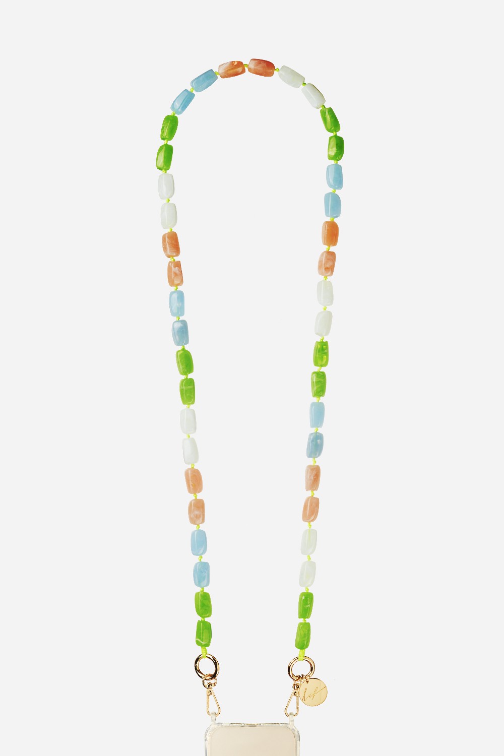 Chaine Longue Talia Vert 120 cm