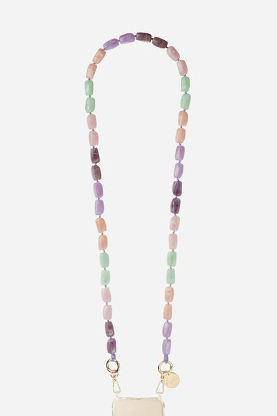 Chaine Longue Talia Violet 120 cm