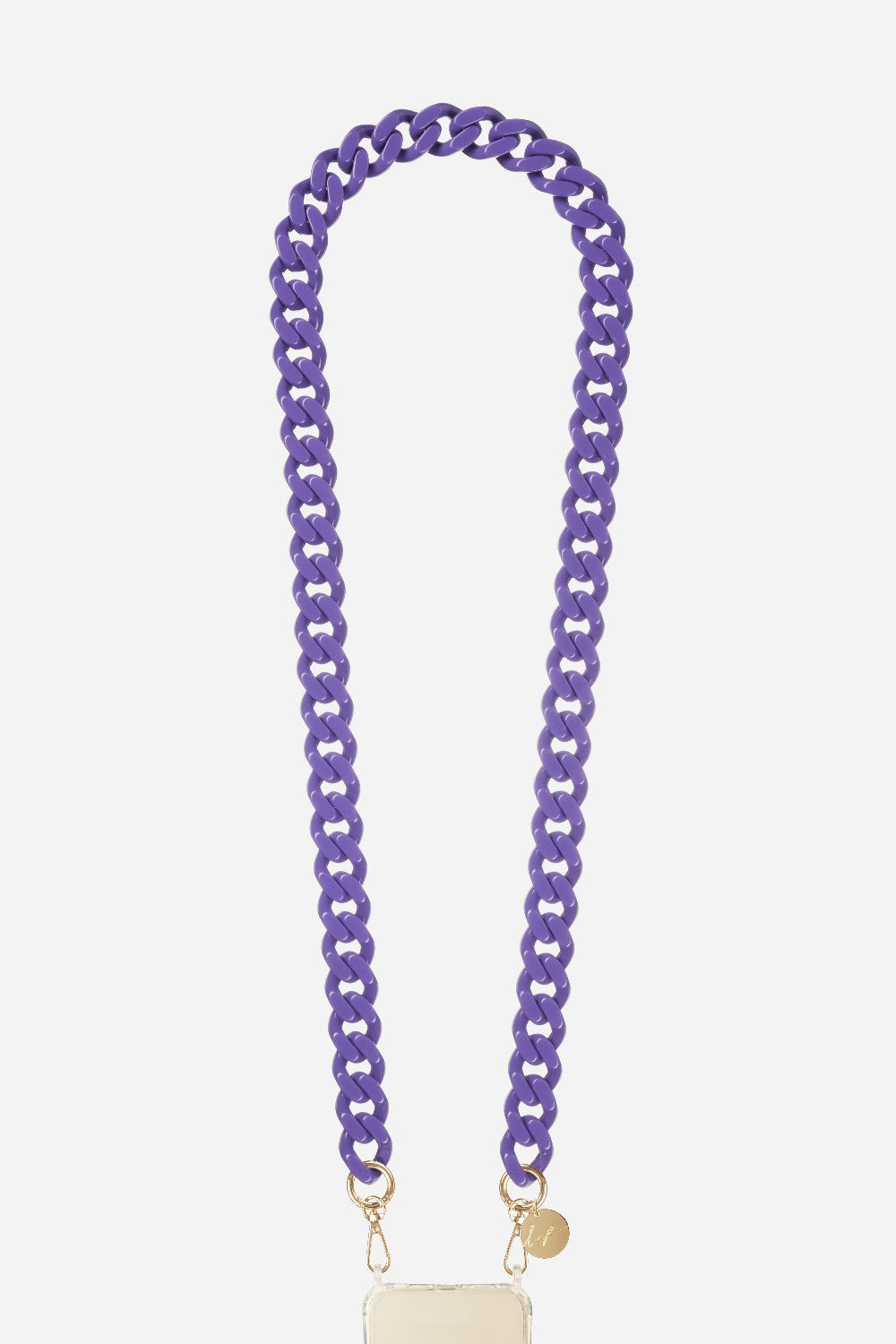 Chaine Longue Gia Violet 120 cm