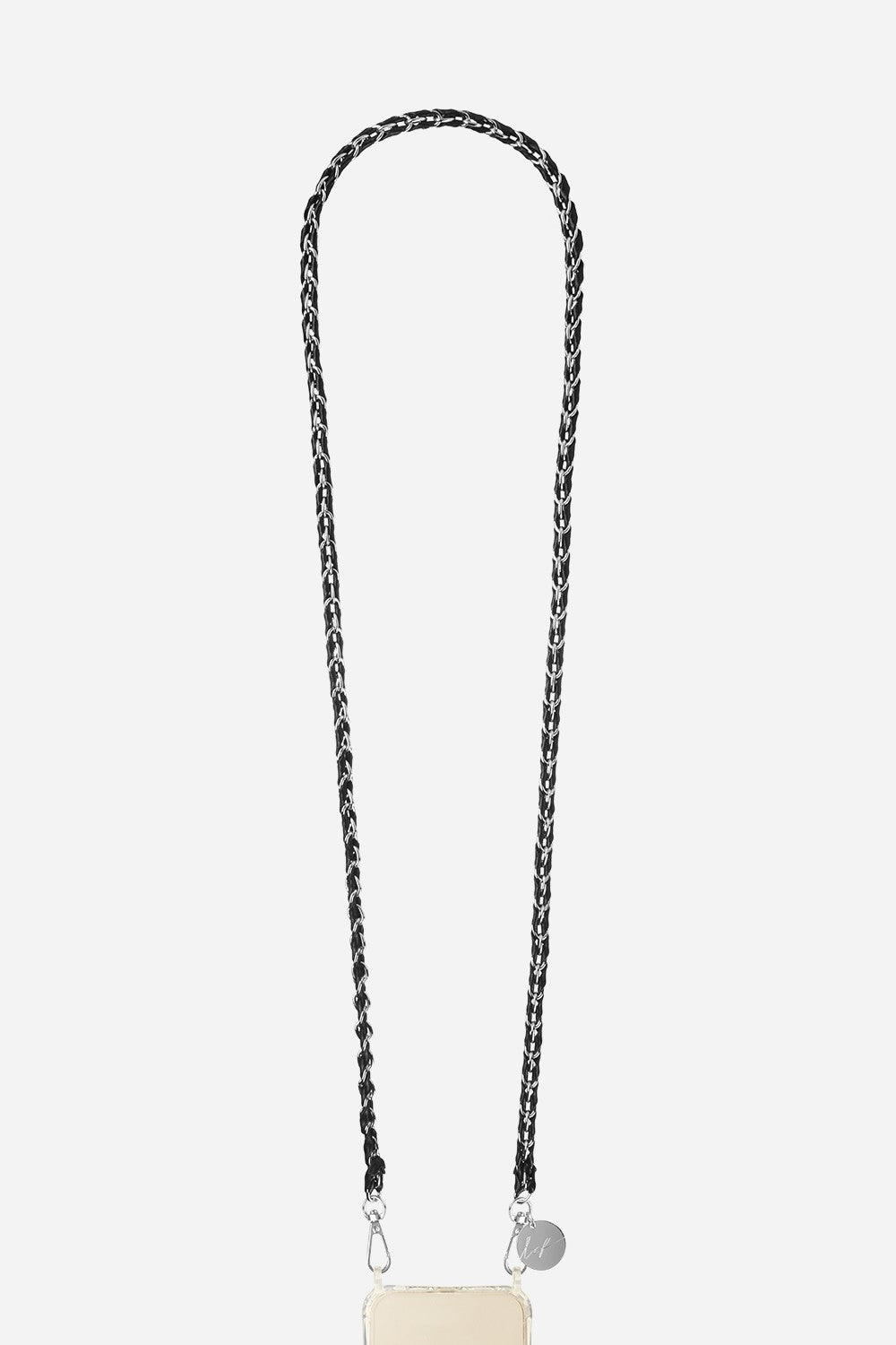 Chaine Longue Lou Noir 120 cm