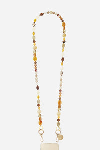 Chaine Longue Paola Moutarde 120 cm