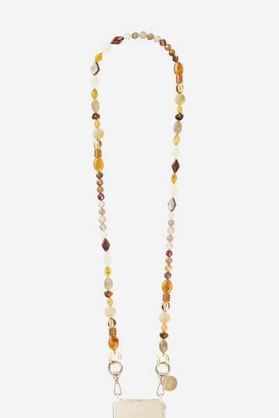 Chaine Longue Paola Moutarde 120 cm