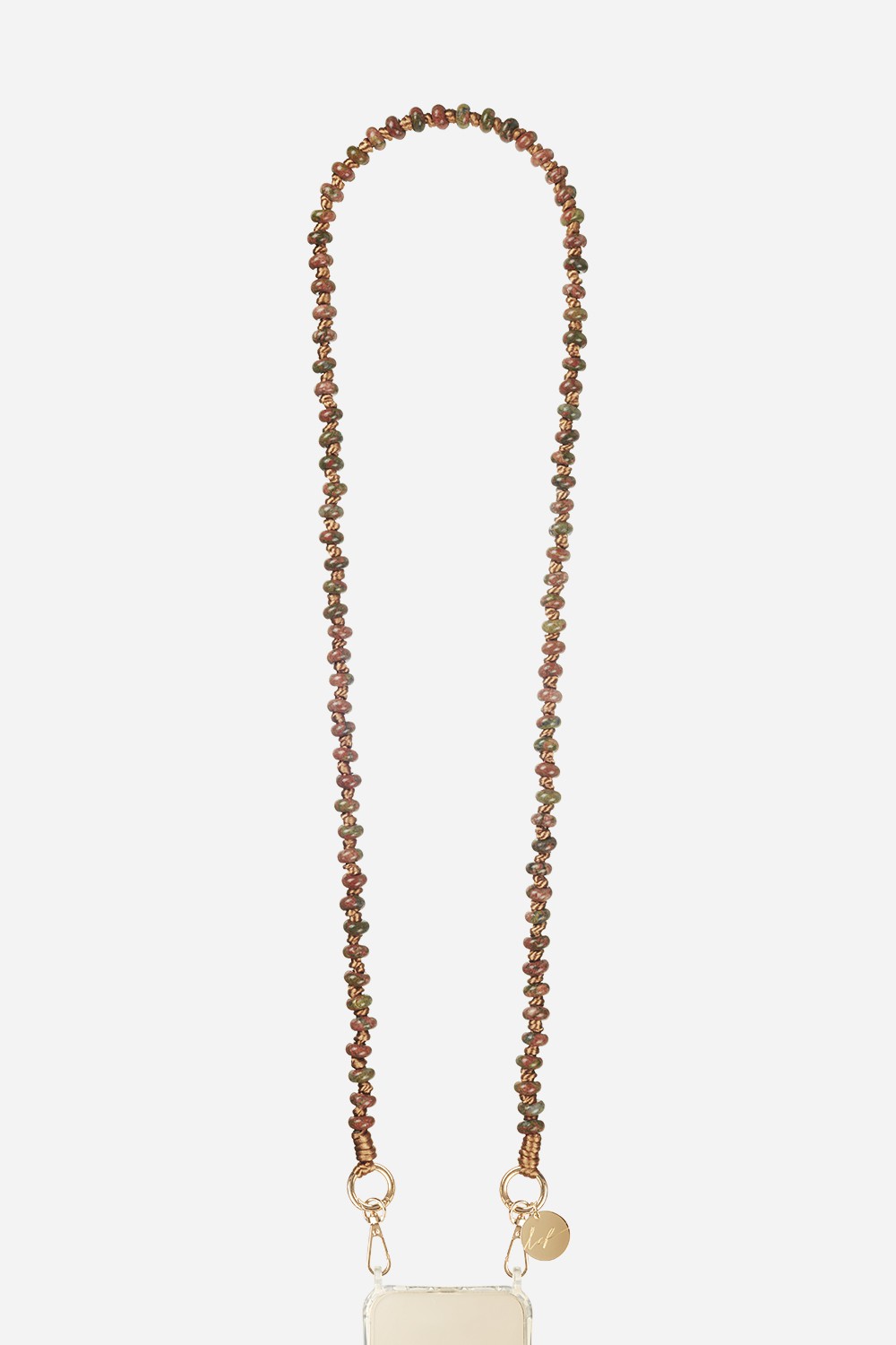 Chaine Longue Emilia Beige 120 cm