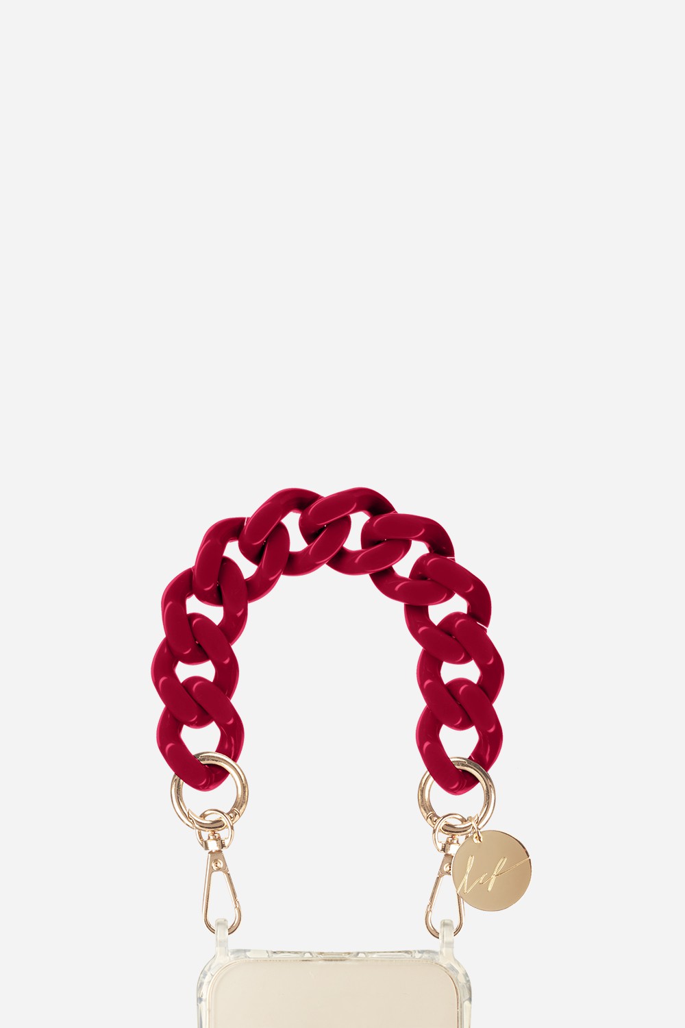 Gianna Burgundy Short Chain 30 cm