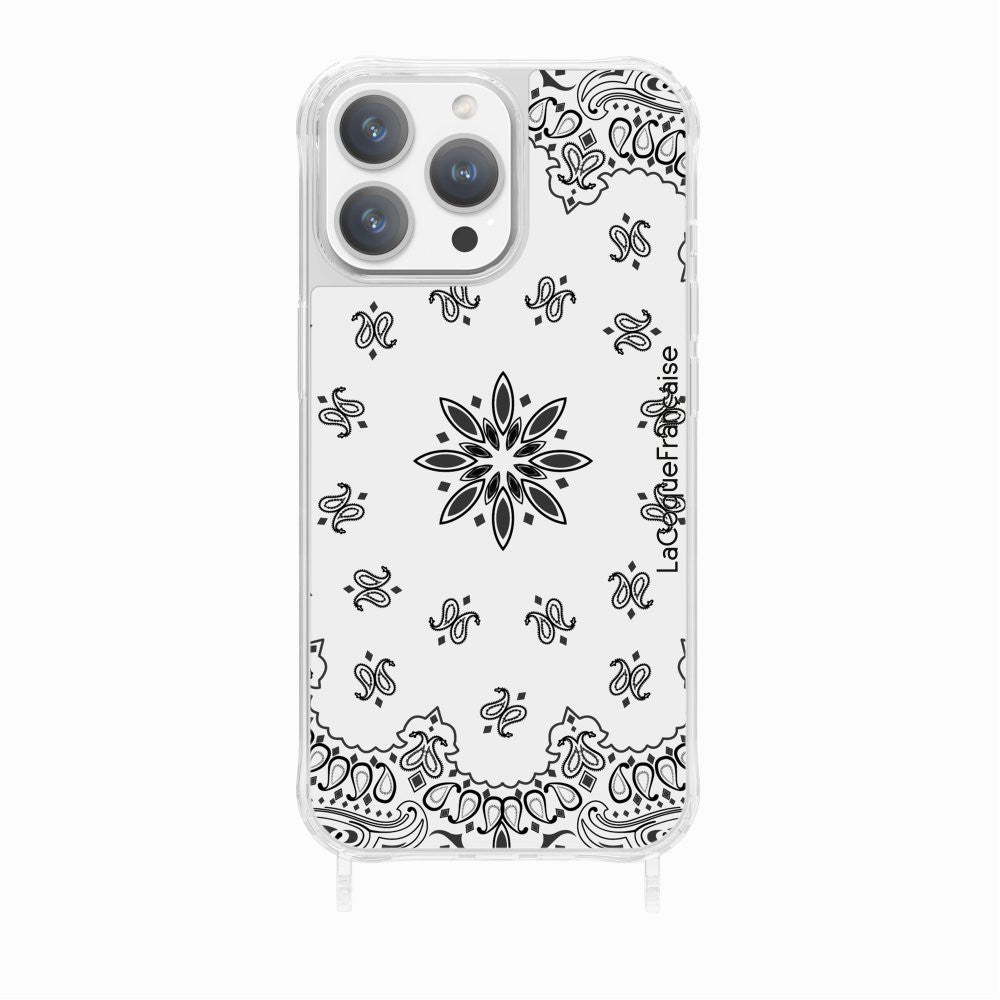 White Bandana Printed Rings Case