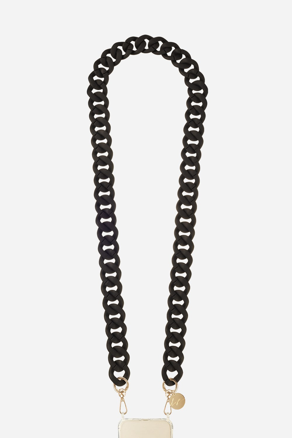 Chaine Longue Alice Noir 120 cm