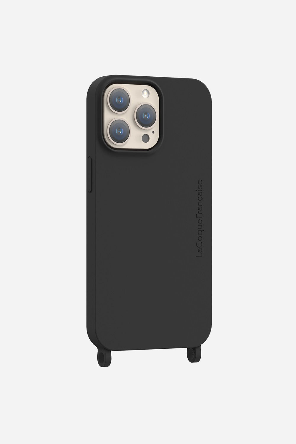 Coque Anneaux Soft Touch Noir