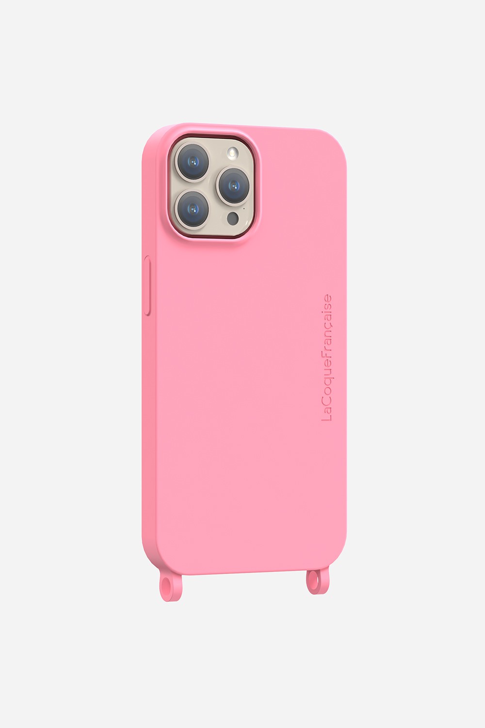 Coque Anneaux Soft Touch Rose - 28