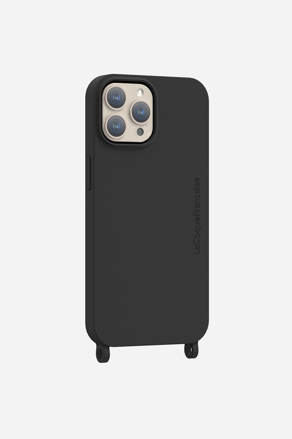 Coque Anneaux Soft Touch Noir