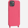 Coque Anneaux Soft Touch Framboise