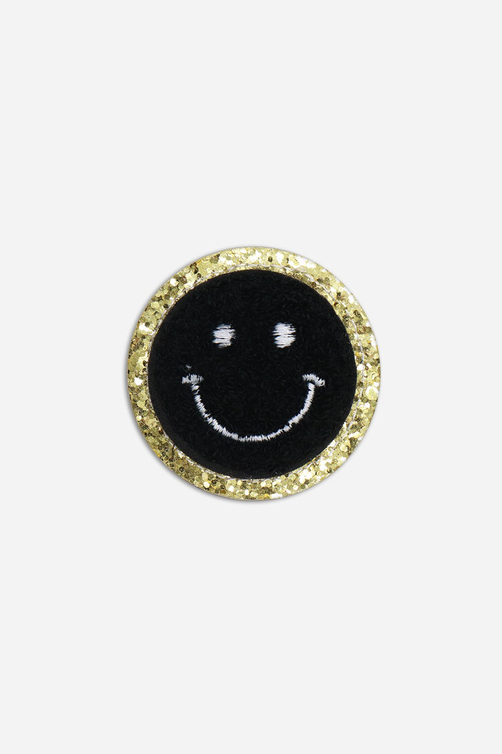 Black Smiley Patch