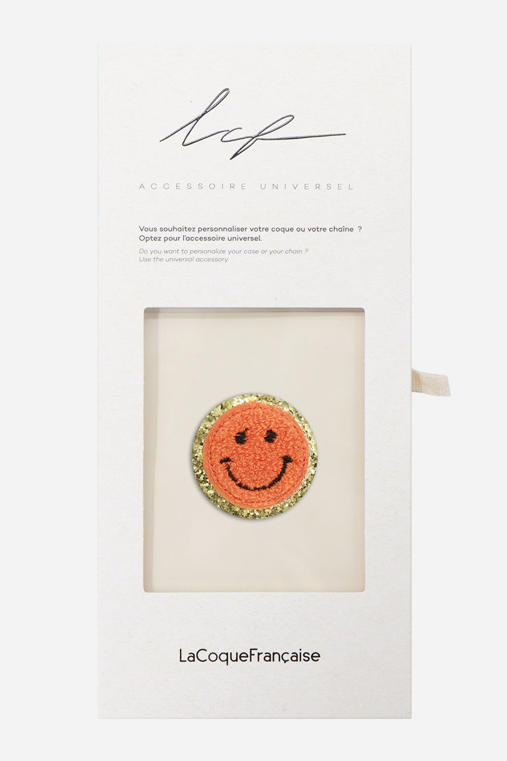 Patch Smiley Corail