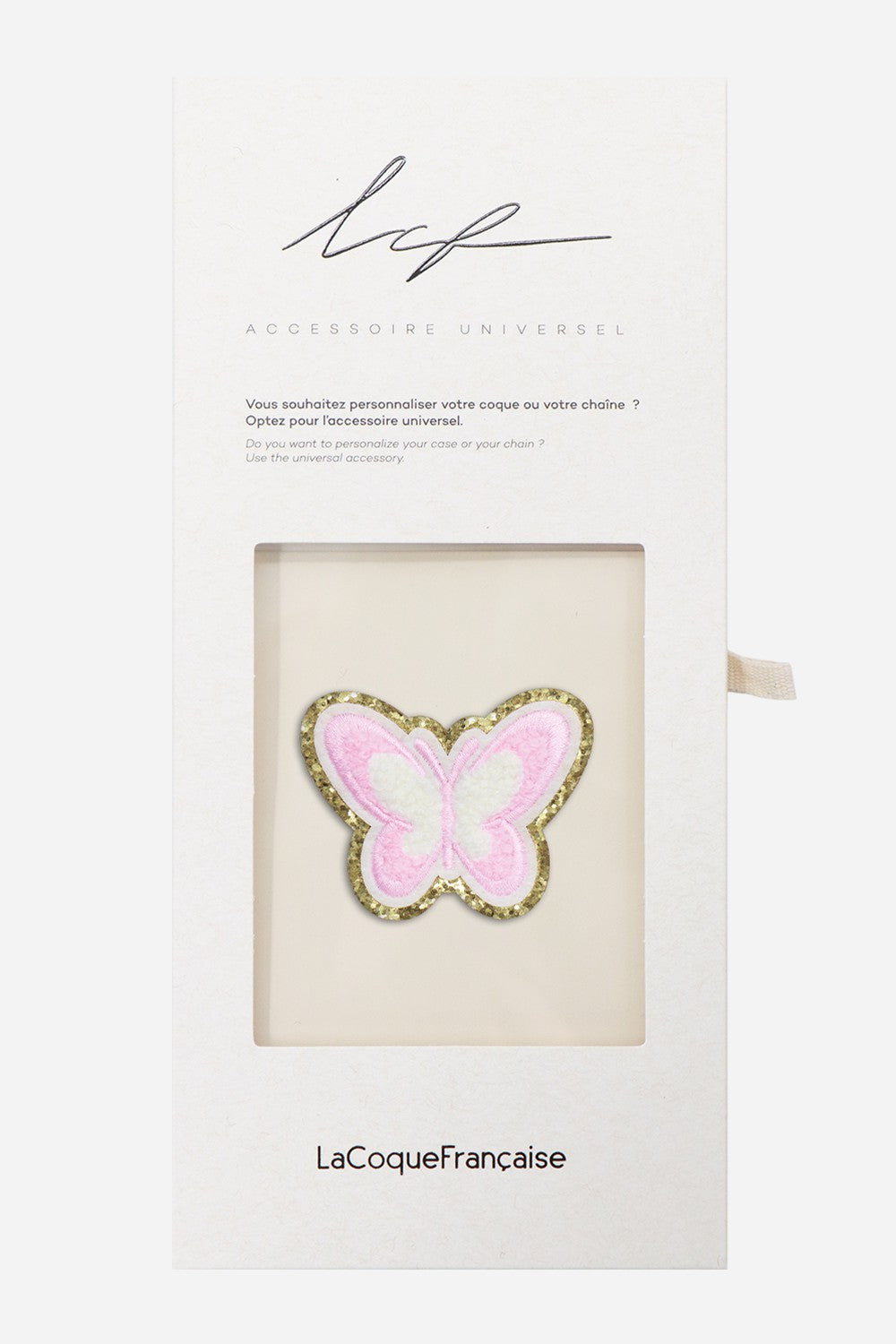 Patch Papillon Rose