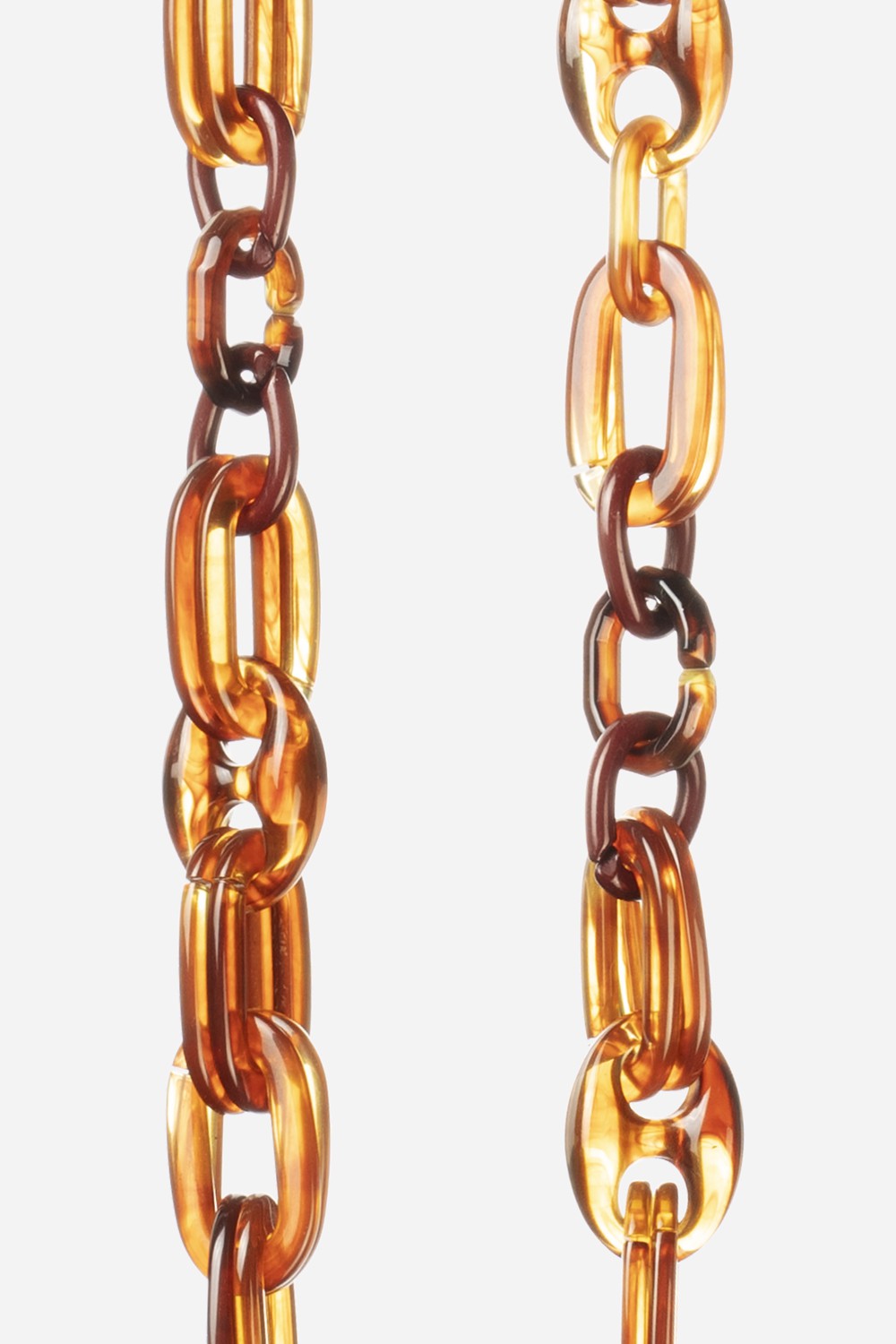Long Amber Brown Chain 120 cm
