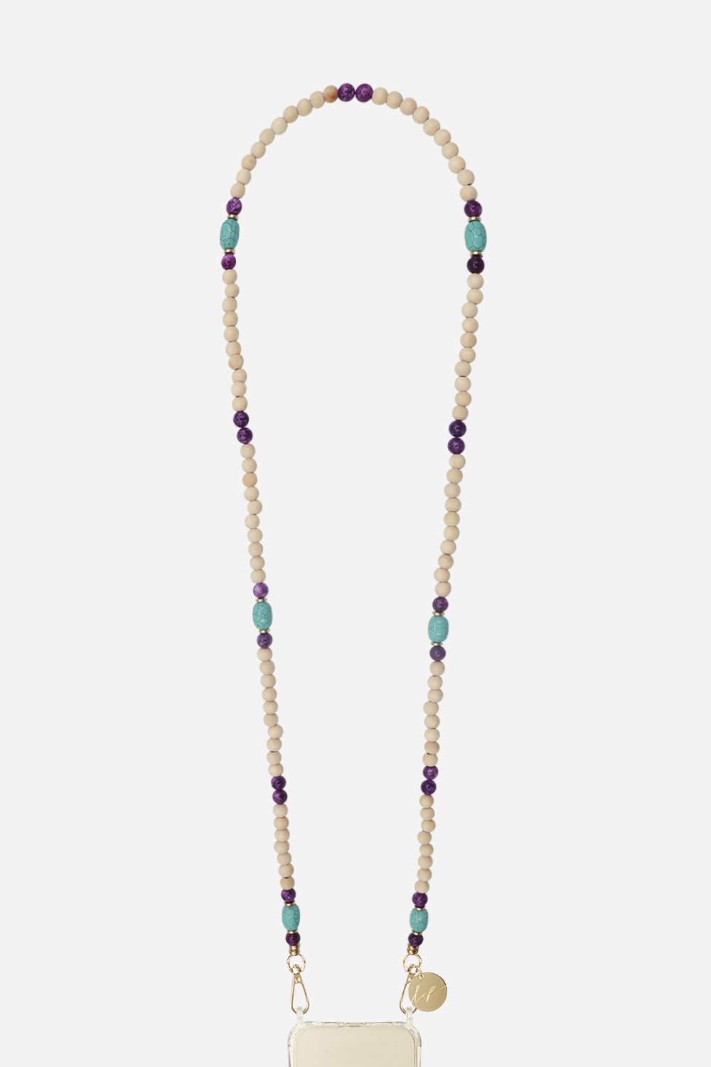 Chaine Longue Hayley Violet 120 cm