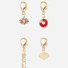 Charms Pack De 4 Charms Dore