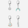 Charms Pack De 4 Charms Argent