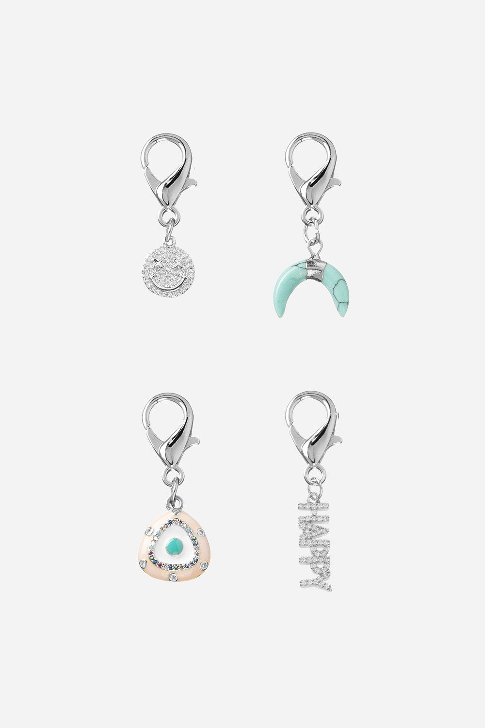 Charms Pack Of 4 Silver Charms