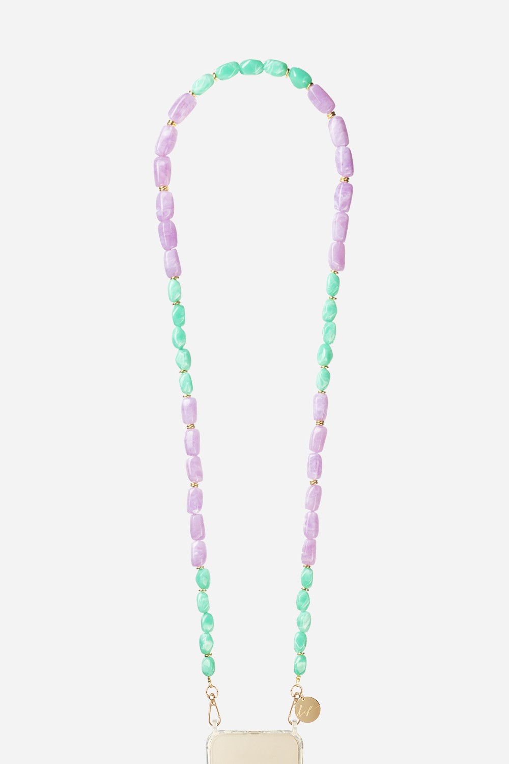 Chaine Longue Talia Violet 120 cm