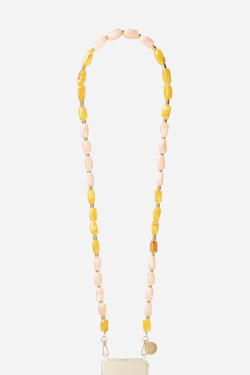 Chaine Longue Talia Jaune 120 cm