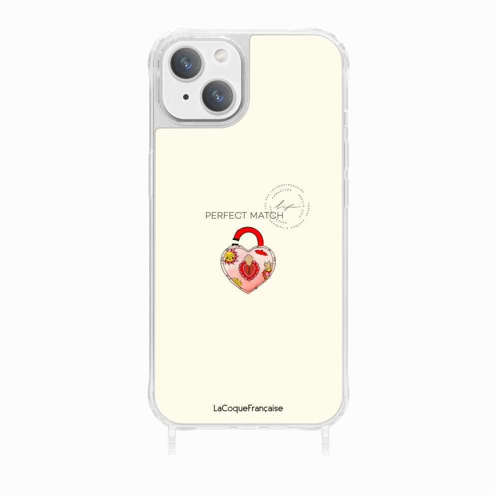 Coque Anneaux Imprimee Cadenas Coeur