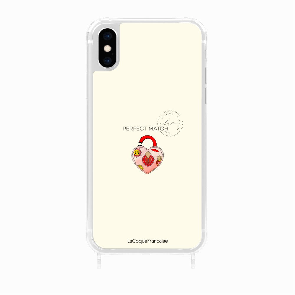 Coque Anneaux Imprimee Cadenas Coeur