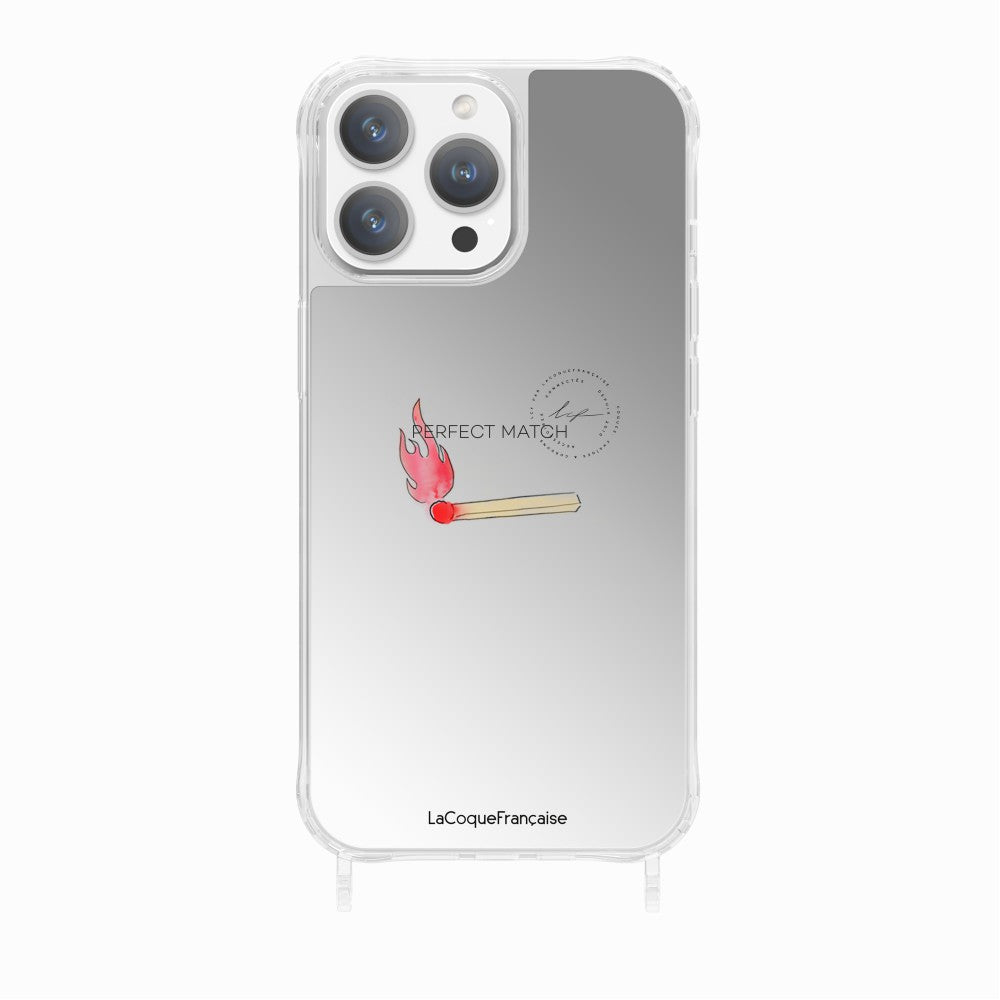 la coque française Coque Anneaux Imprimee Allumettes iPhone 15 Pro