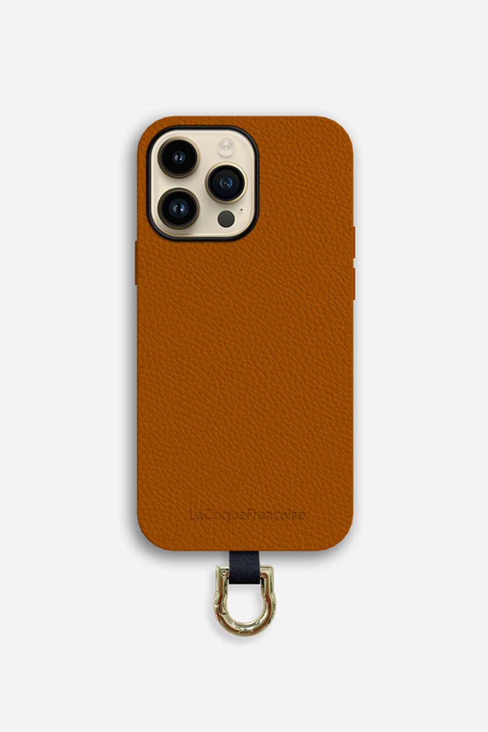 iPhone 16th Orange Leather Phone Case