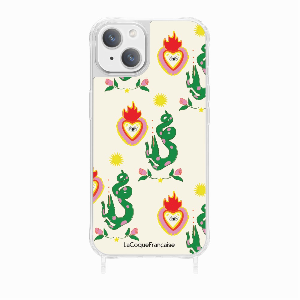 Flower and Crocodile Printed Ring Case