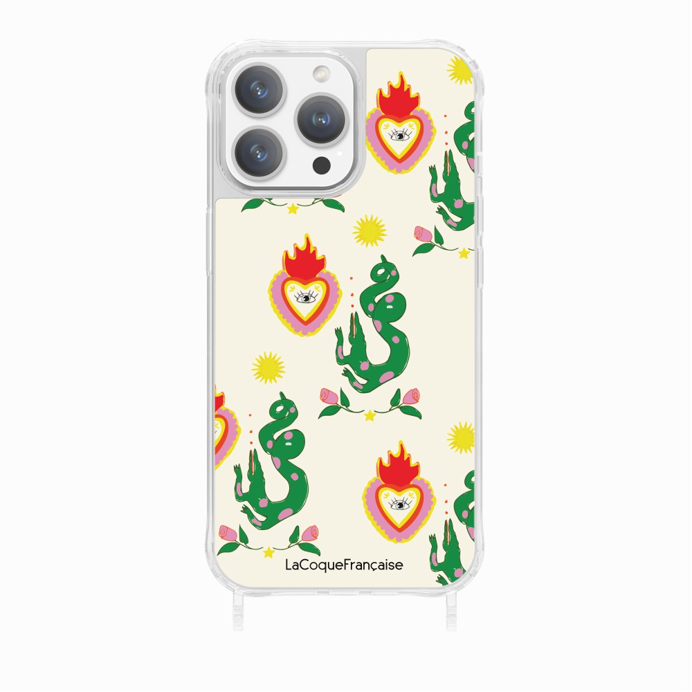 Flower and Crocodile Printed Ring Case