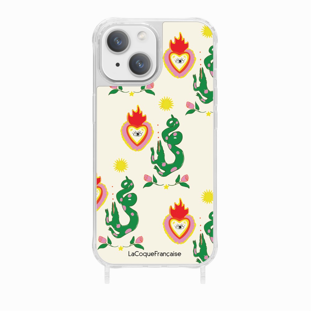 Flower and Crocodile Printed Ring Case