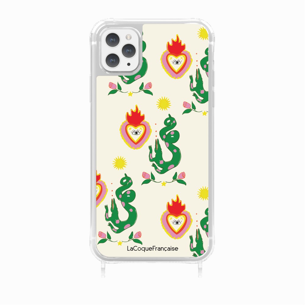 Flower and Crocodile Printed Ring Case