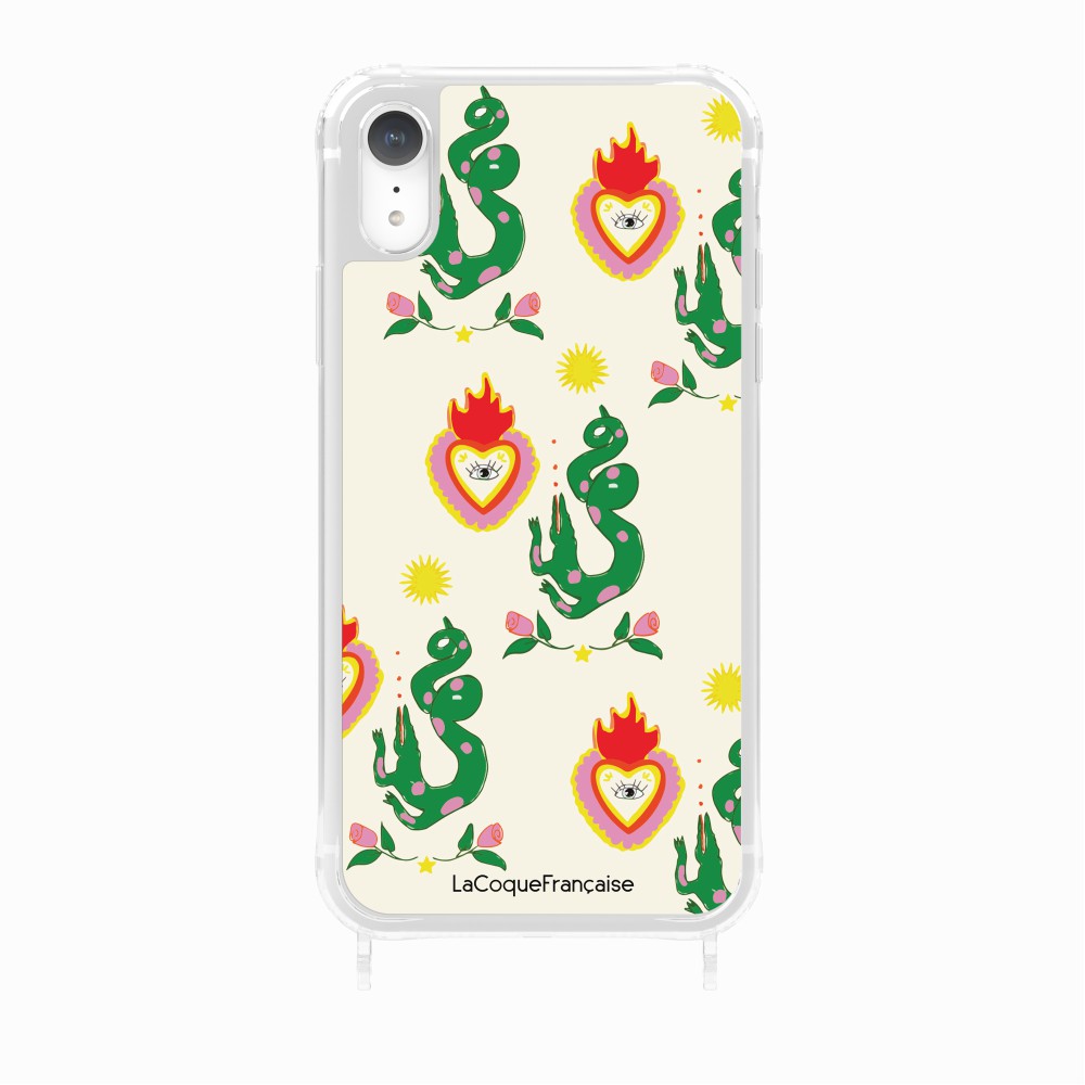 Flower and Crocodile Printed Ring Case