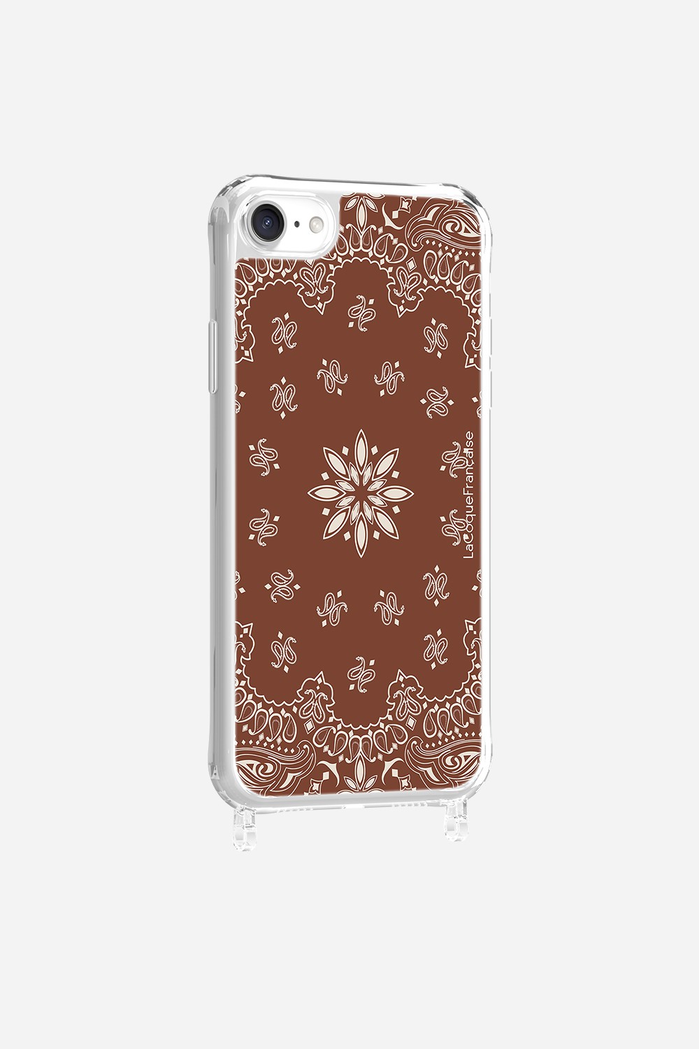 Brown Bandana Printed Rings Case
