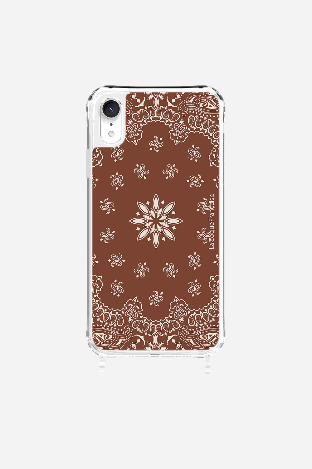 Coque Anneaux Imprimee Bandana Brun