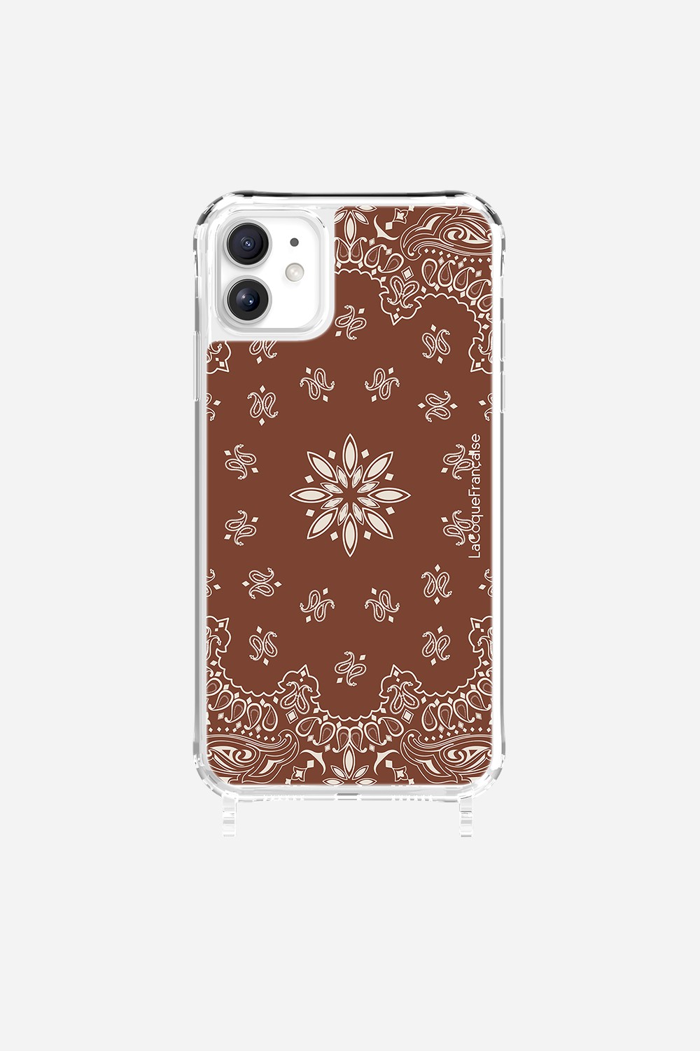 Coque Anneaux Imprimee Bandana Brun