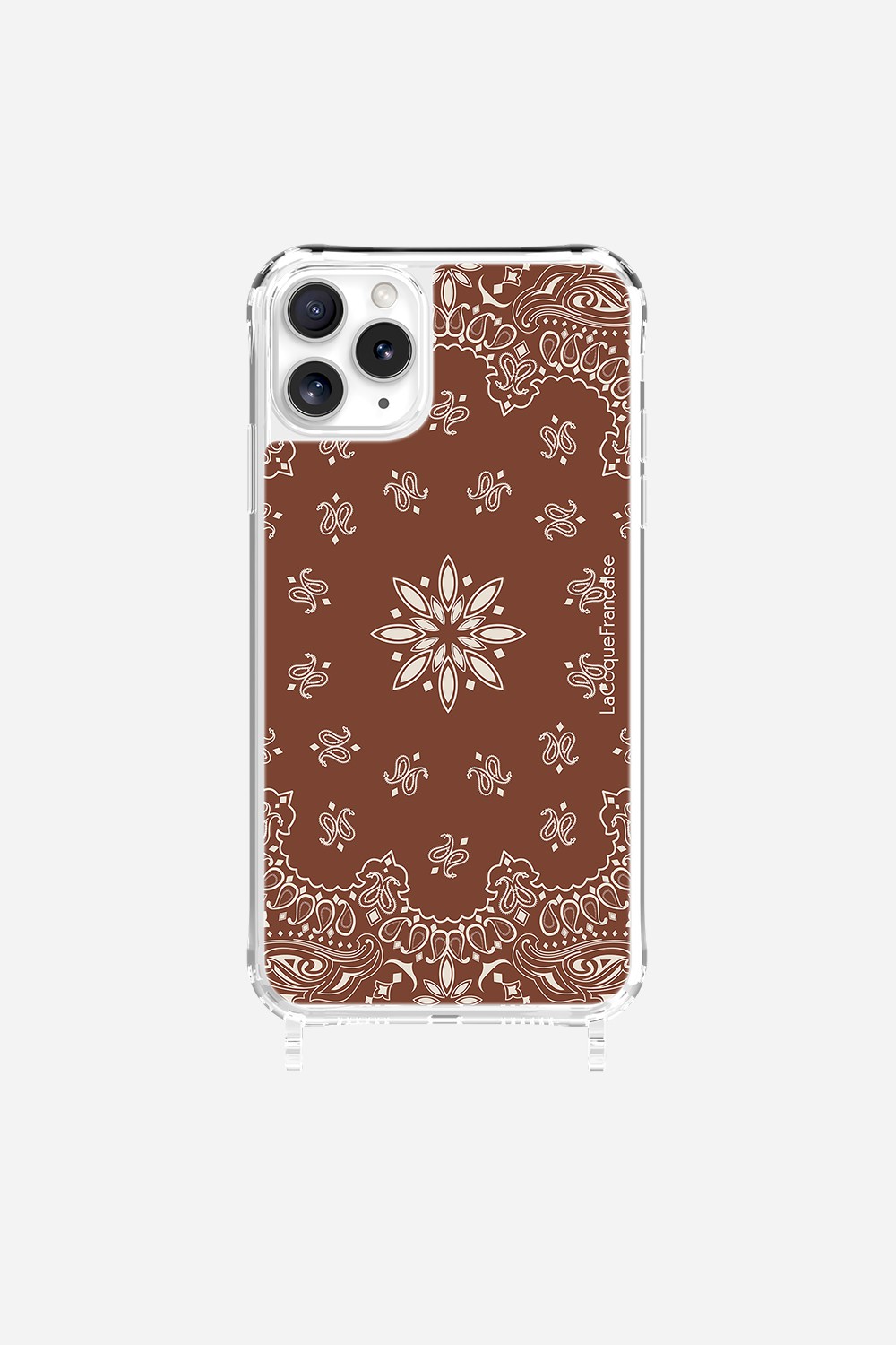 Coque Anneaux Imprimee Bandana Brun