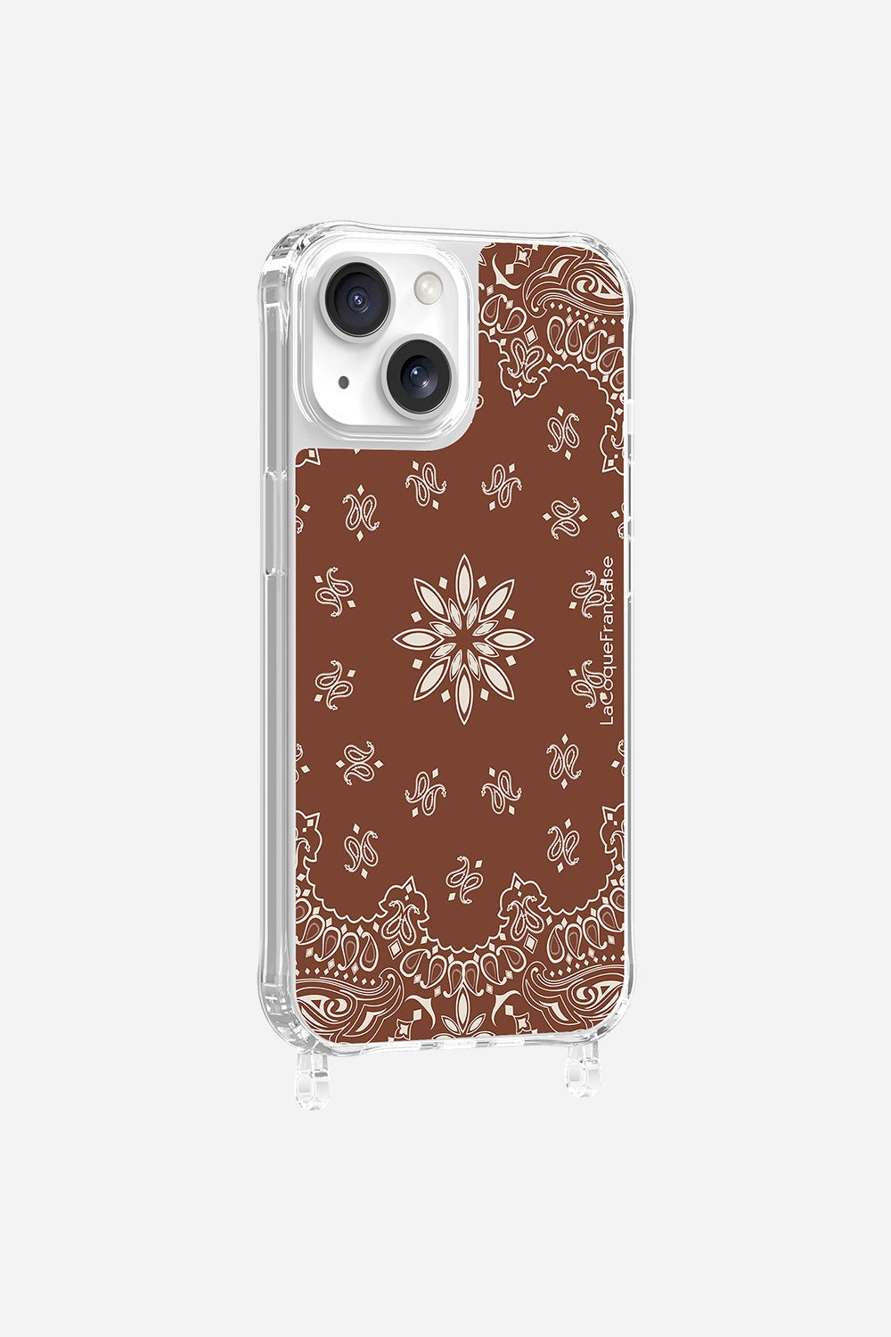 Brown Bandana Printed Rings Case