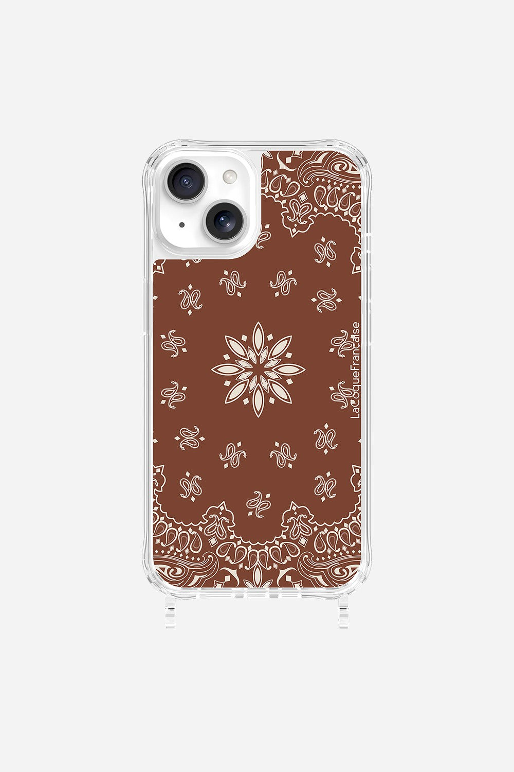 Coque Anneaux Imprimee Bandana Brun