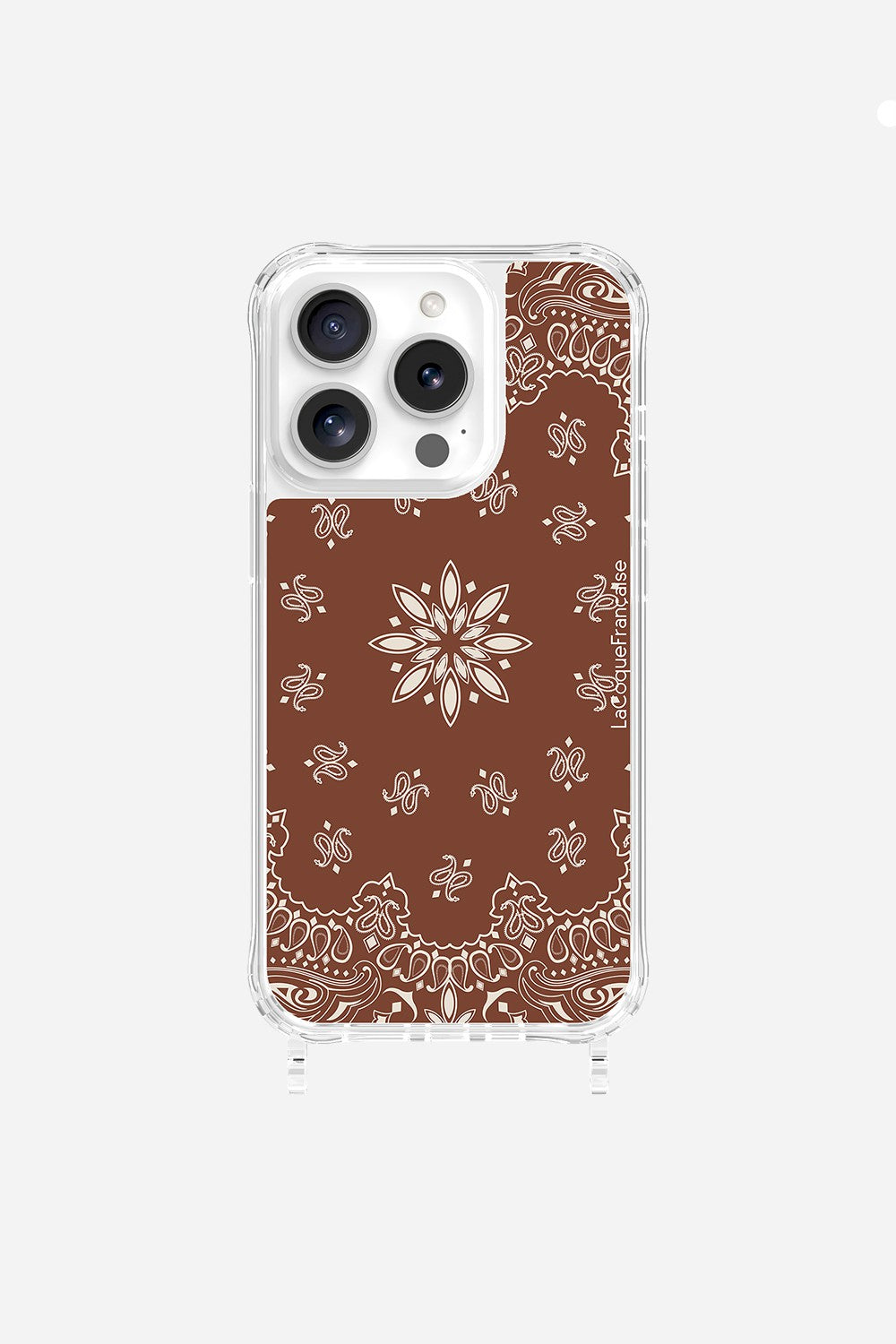 Coque Anneaux Imprimee Bandana Brun