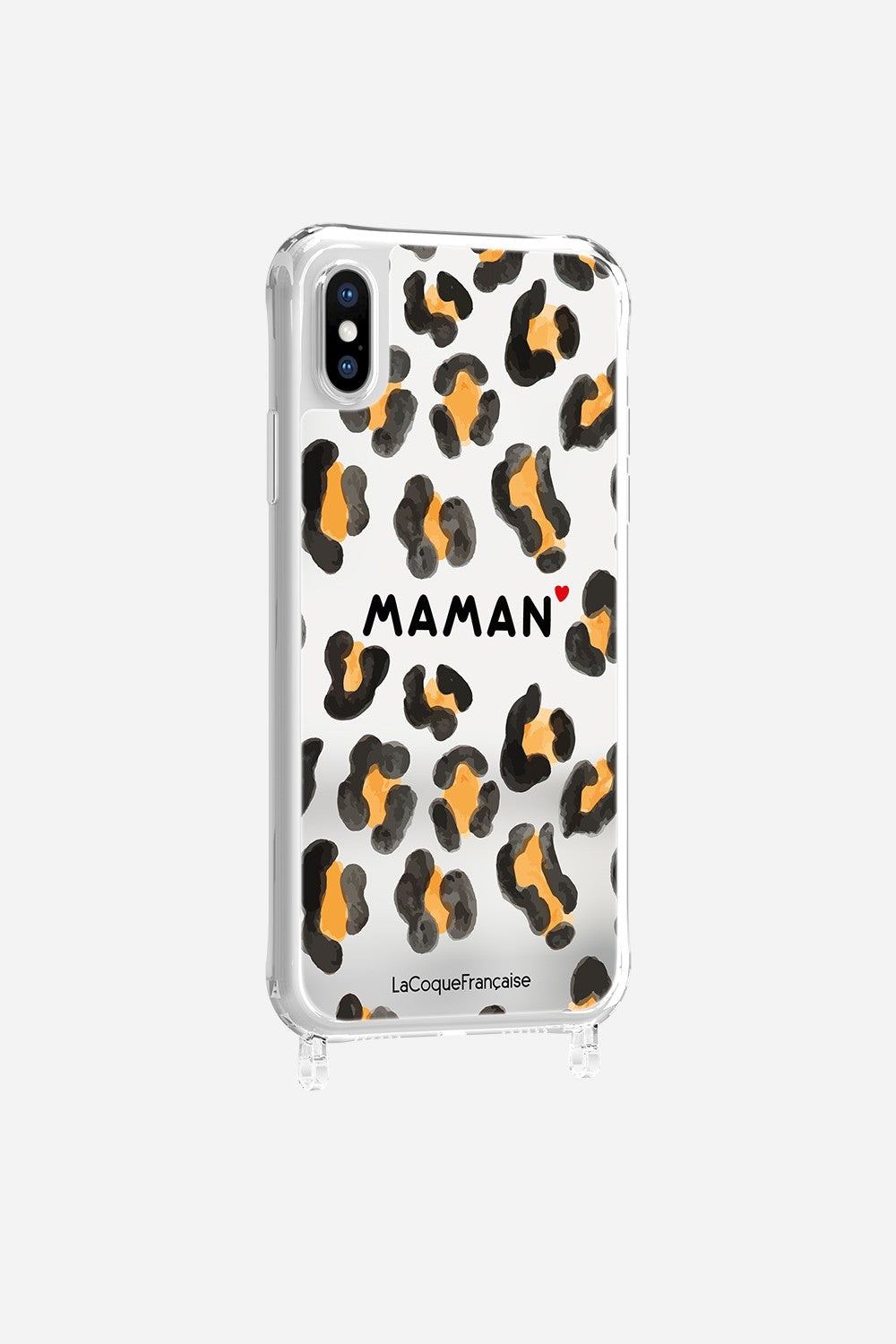 Coque Anneaux Miroir Imprimee Maman Leopard