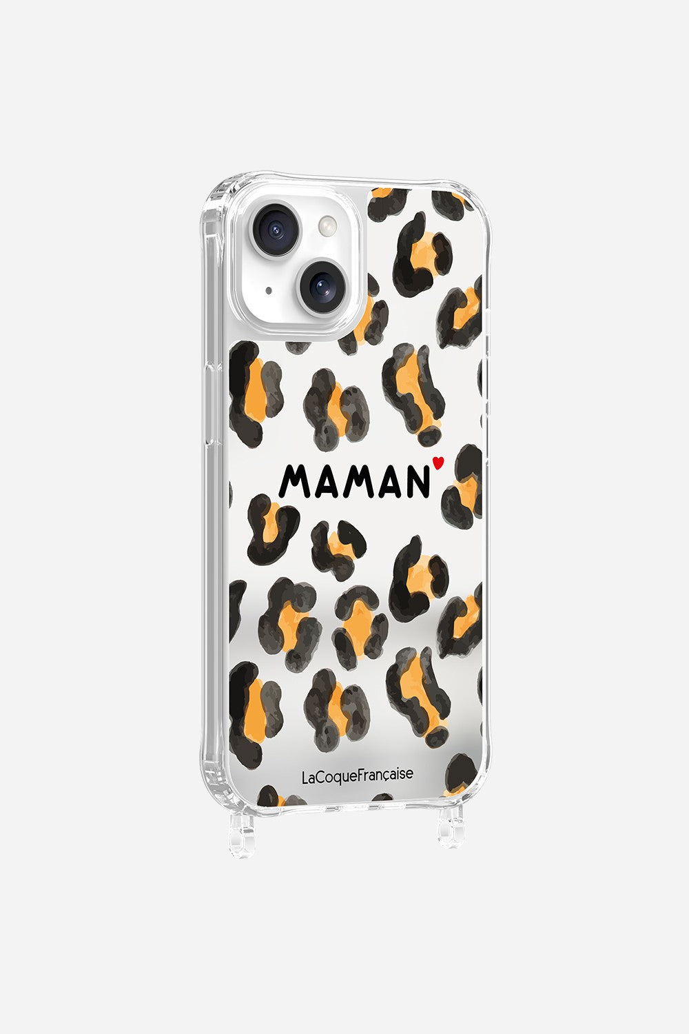 Coque Anneaux Miroir Imprimee Maman Leopard