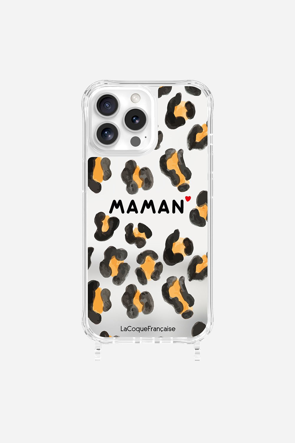 Coque Anneaux Miroir Imprimee Maman Leopard - 40