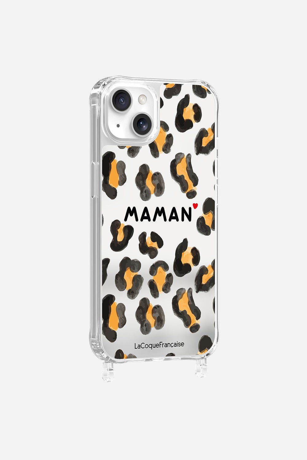 Coque Anneaux Miroir Imprimee Maman Leopard